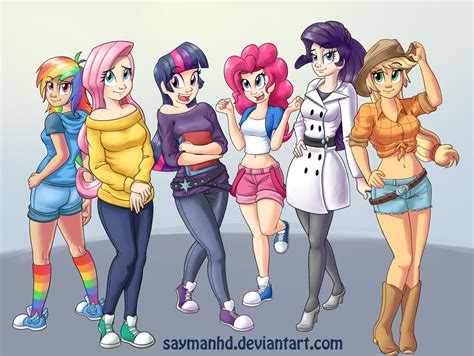 mlp eg fanart|mlp as humans fanart.